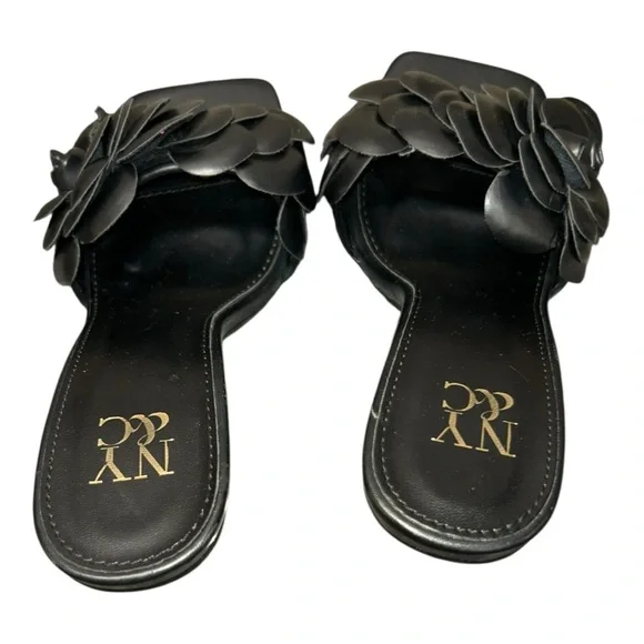 New York & Company Chana Flower Women's Heels size 7 like new - Picture 5 of 8